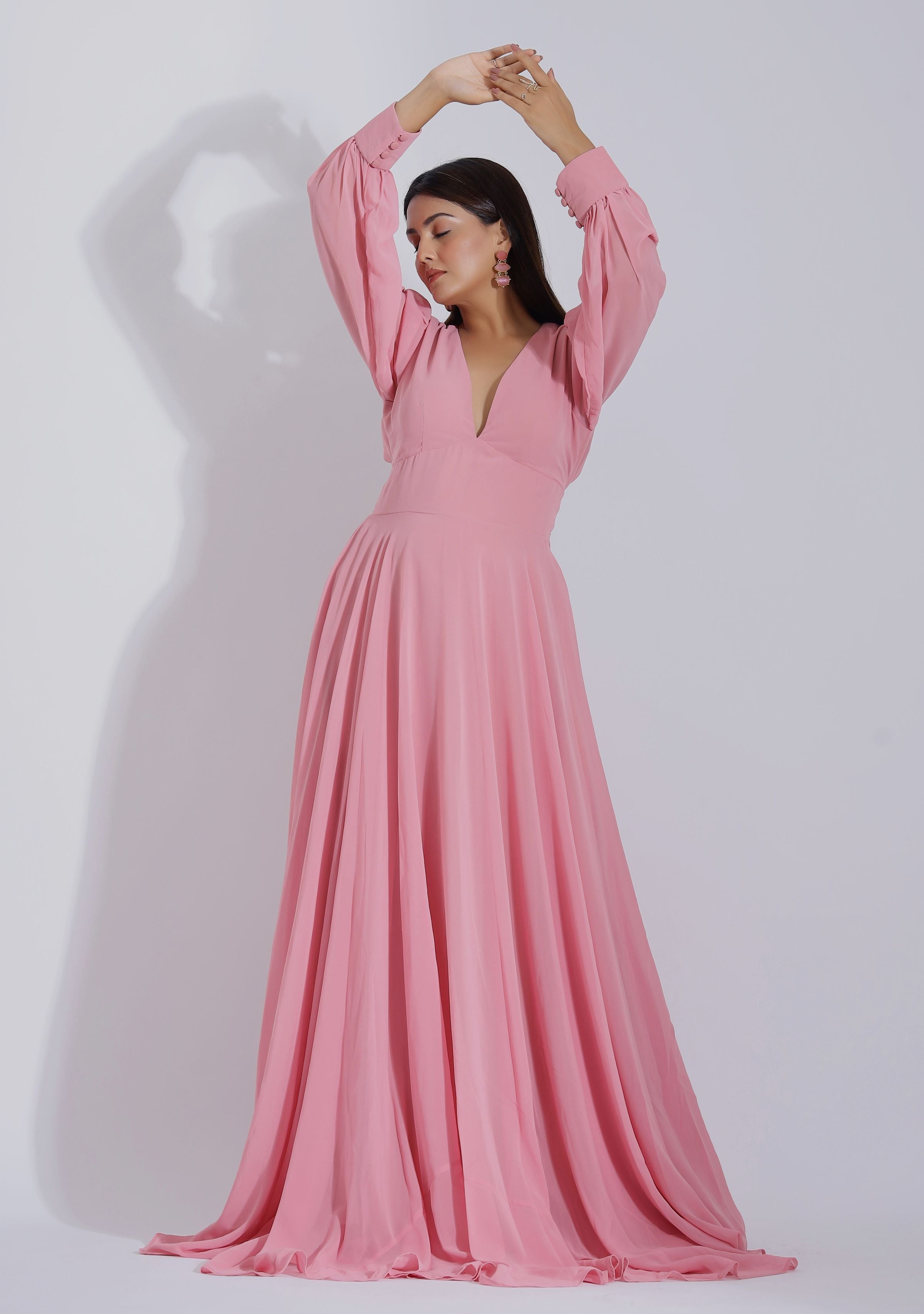 pink gown for women