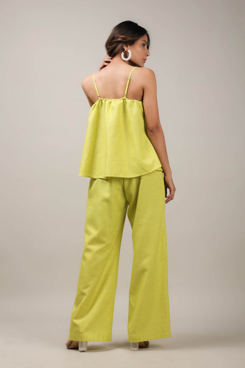 Lime Linen Coord Set Shop Linen Coord sets Online at Affordable