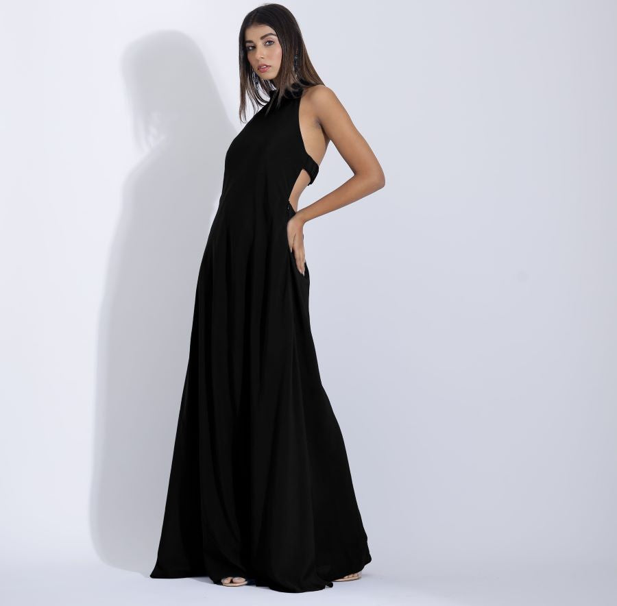 Buy Black Backless Dress for Women Online – Plum and Peaches