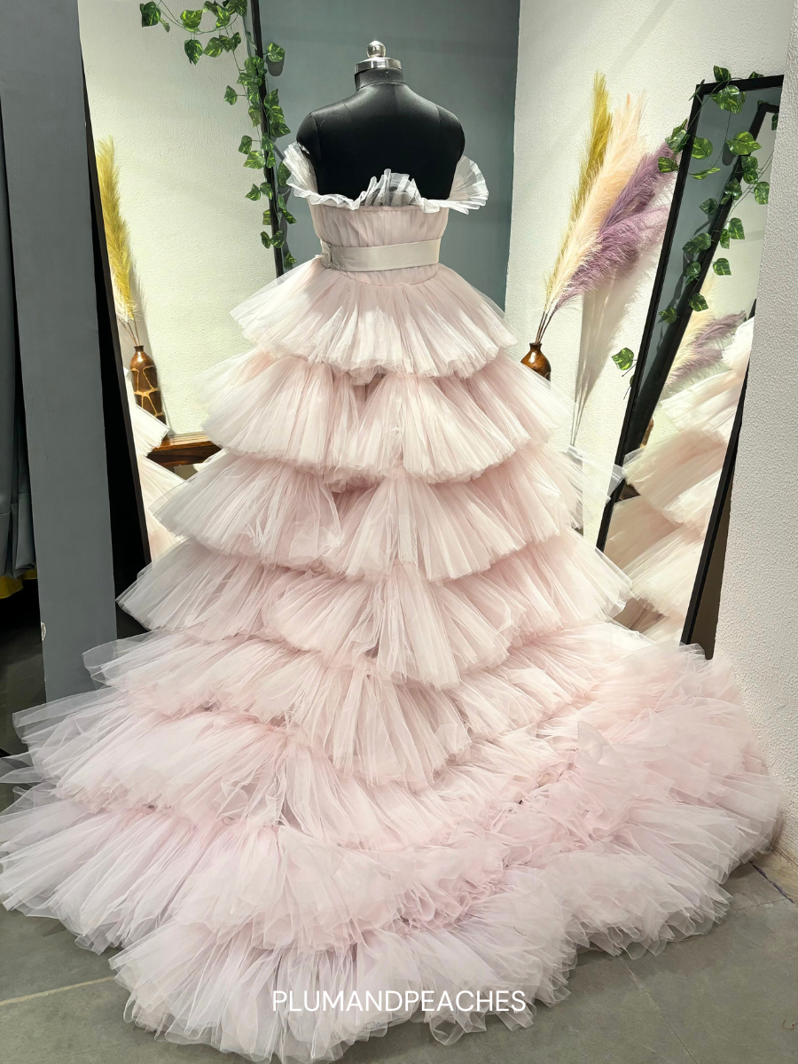 Fairy Tale Tiered Ruffle Gown