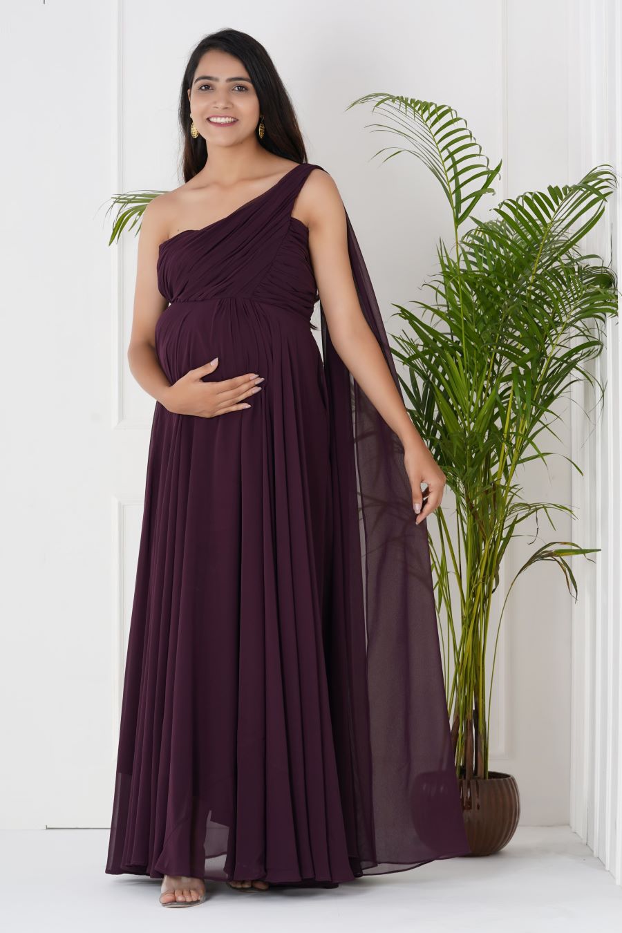 Georgette Gown Tailored for Baby Showers