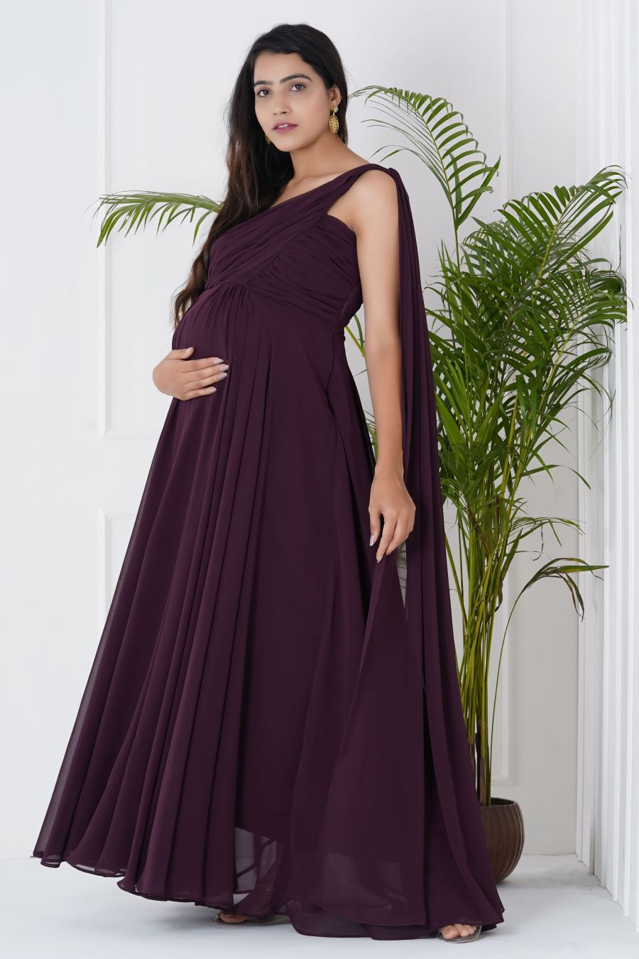 Georgette Gown Tailored for Baby Showers