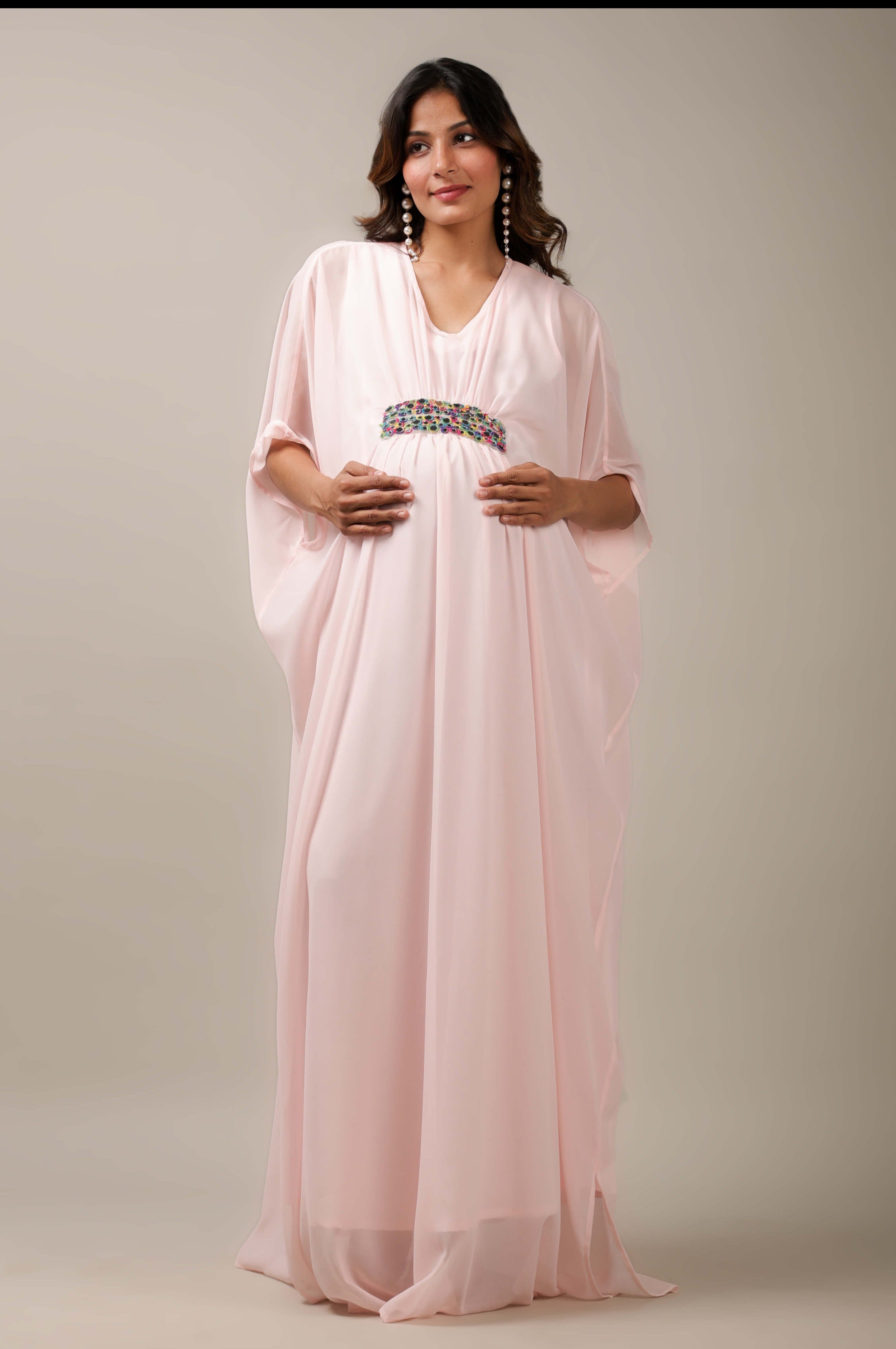 Pink Maternity Dress For Baby Shower