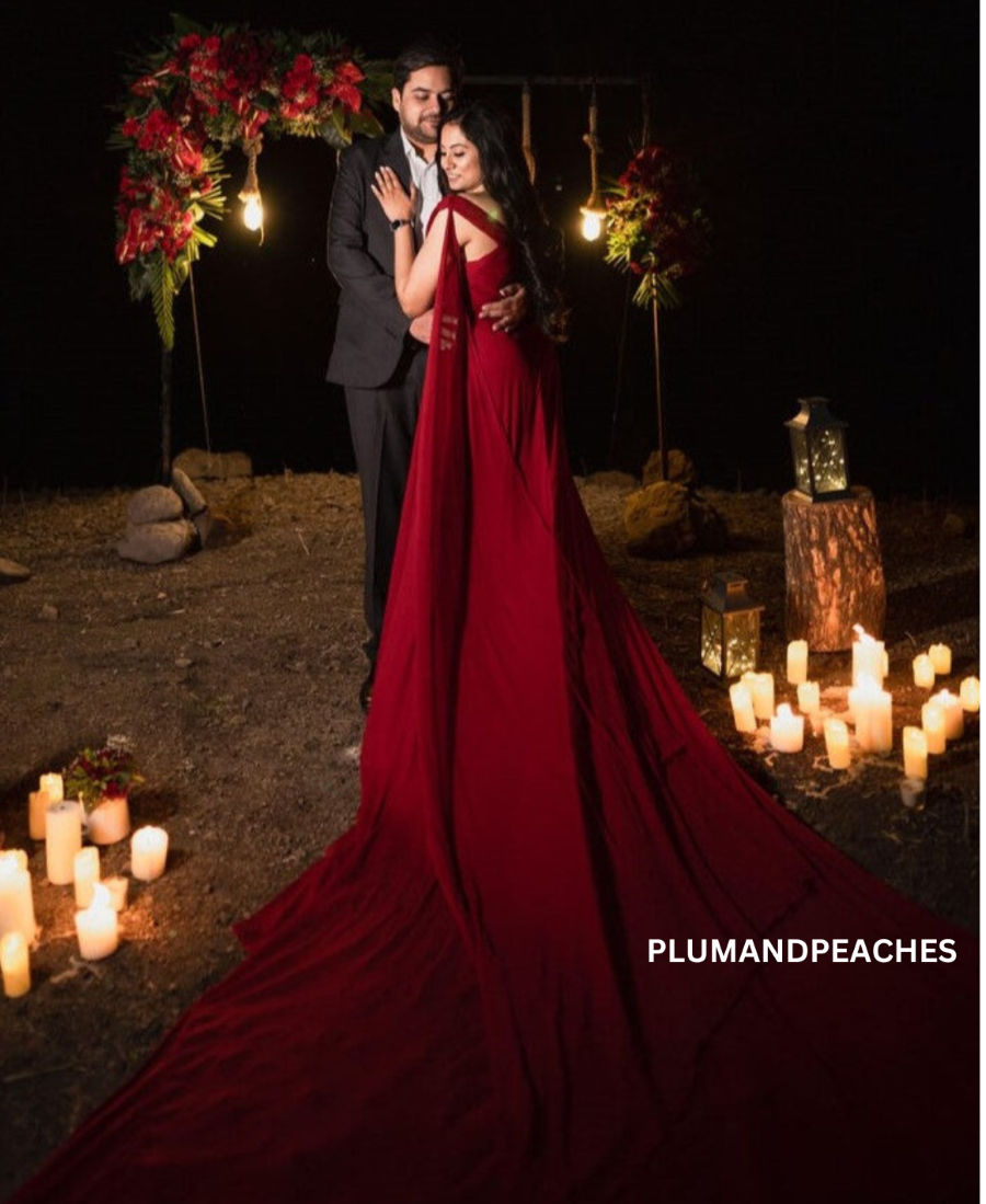 Wedding gown long tail hotsell