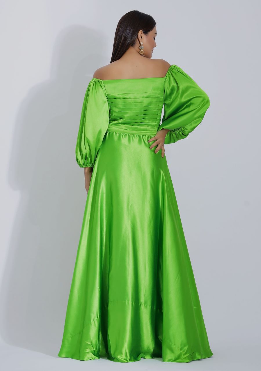Neon Green Dress with Sleeves | Shop Now Plum and Peaches Neon Green Dress with Sleeves | Shop Now Plum and Peaches