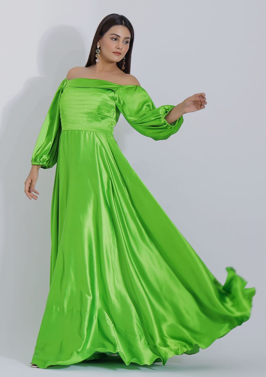Neon Green Dress with Sleeves | Shop Now Plum and Peaches Neon Green Dress with Sleeves | Shop Now Plum and Peaches