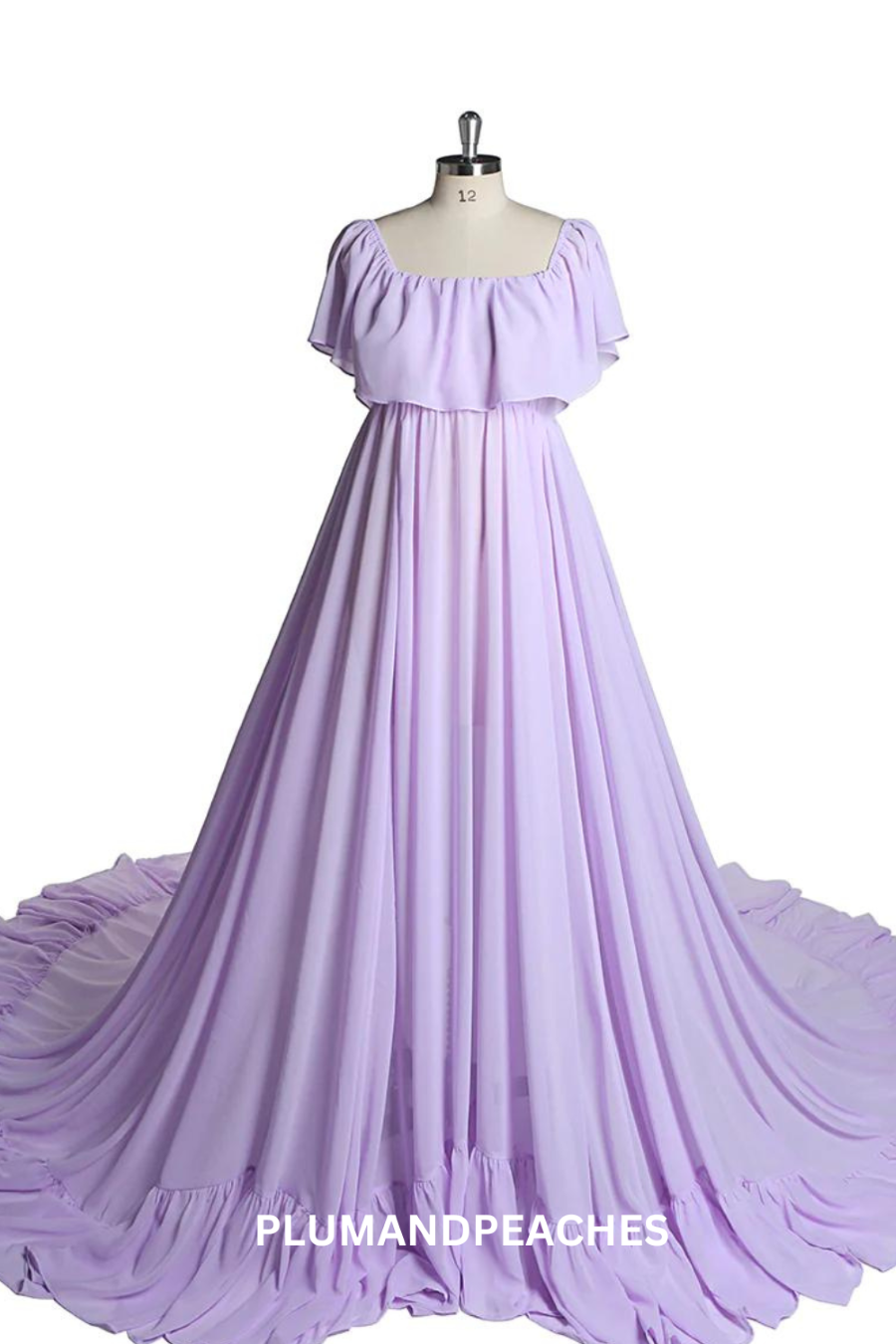 Off Shoulder Maternity Gown