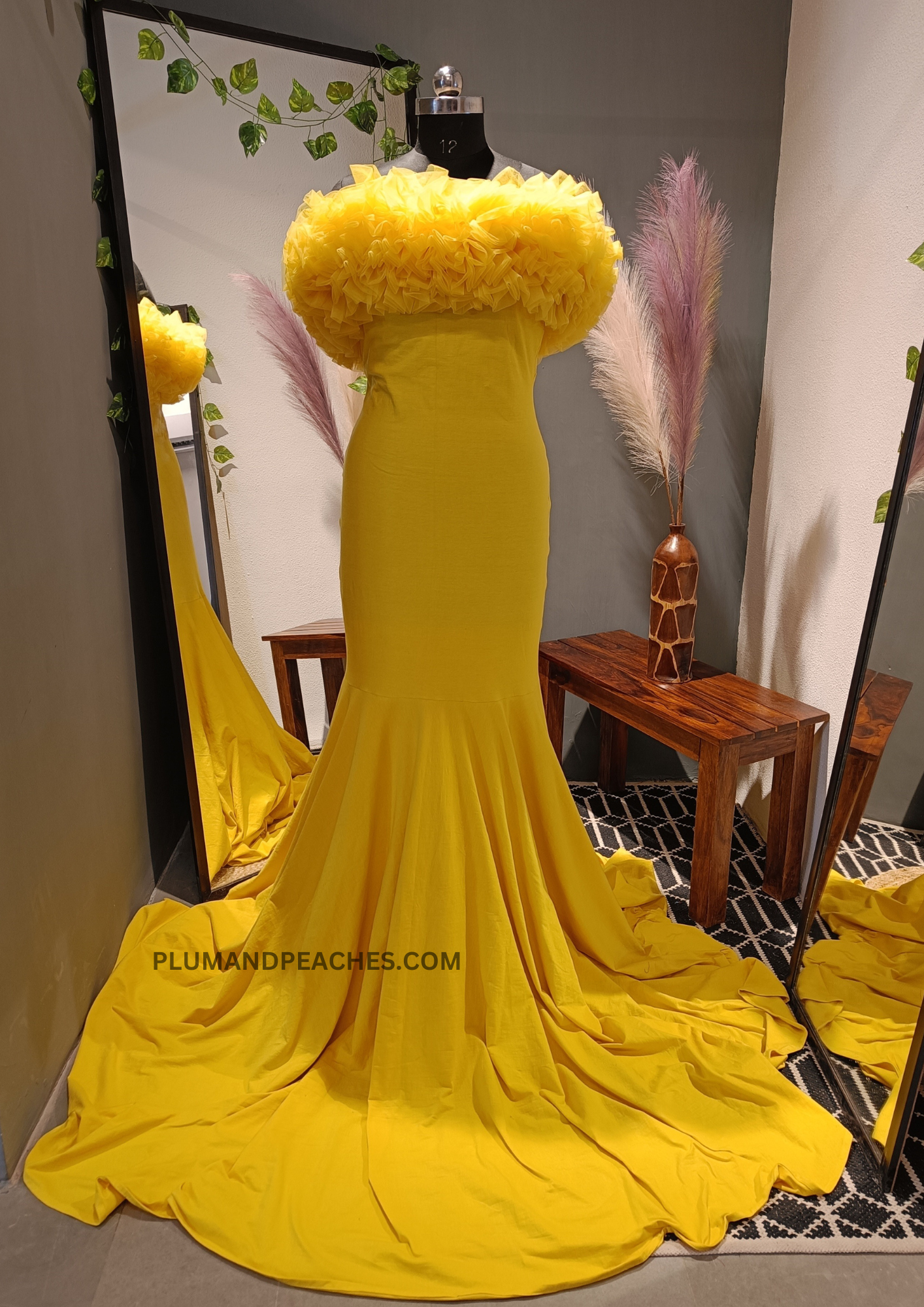 Off Shoulder Mermaid Maternity Gown