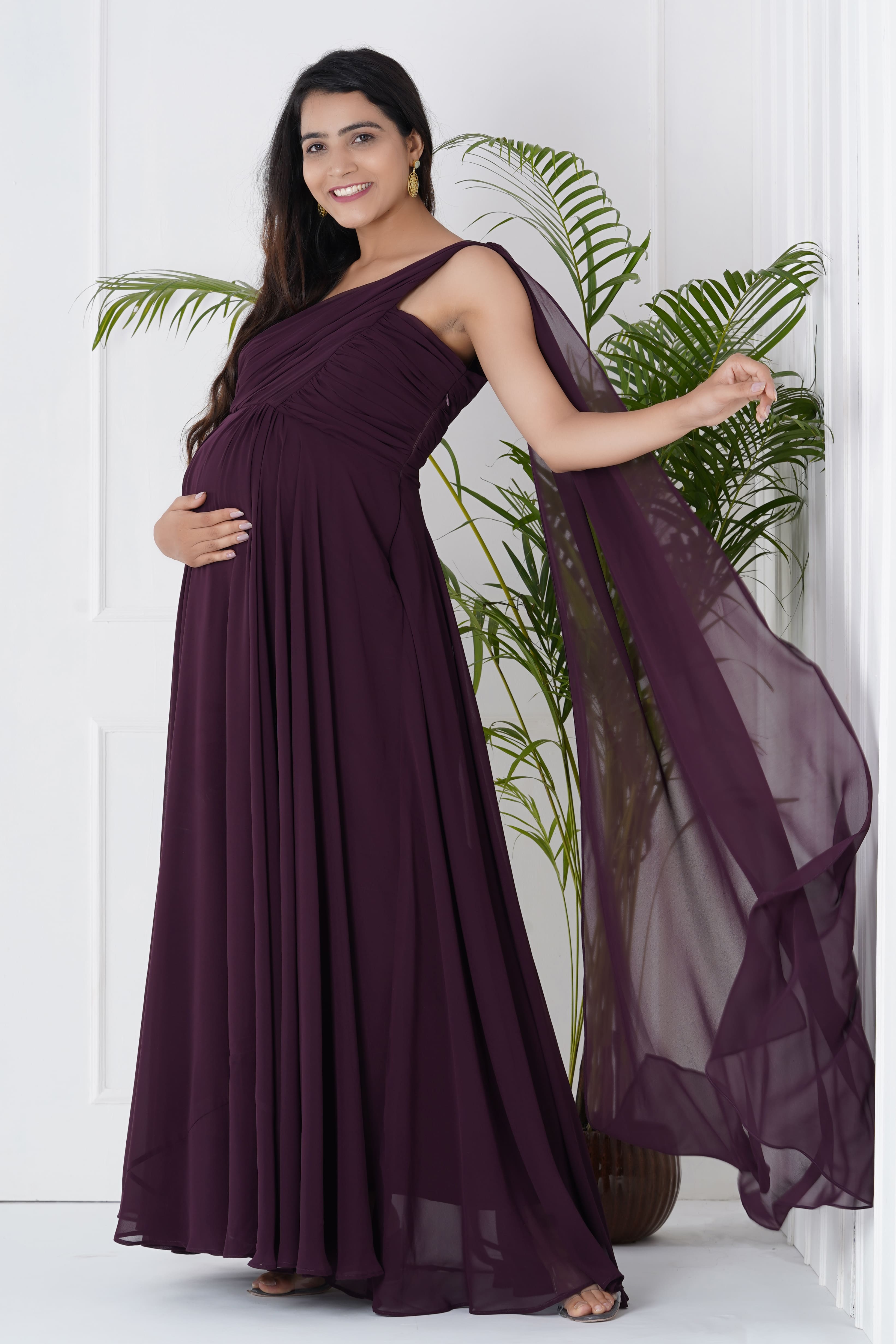 Georgette Gown Tailored for Baby Showers