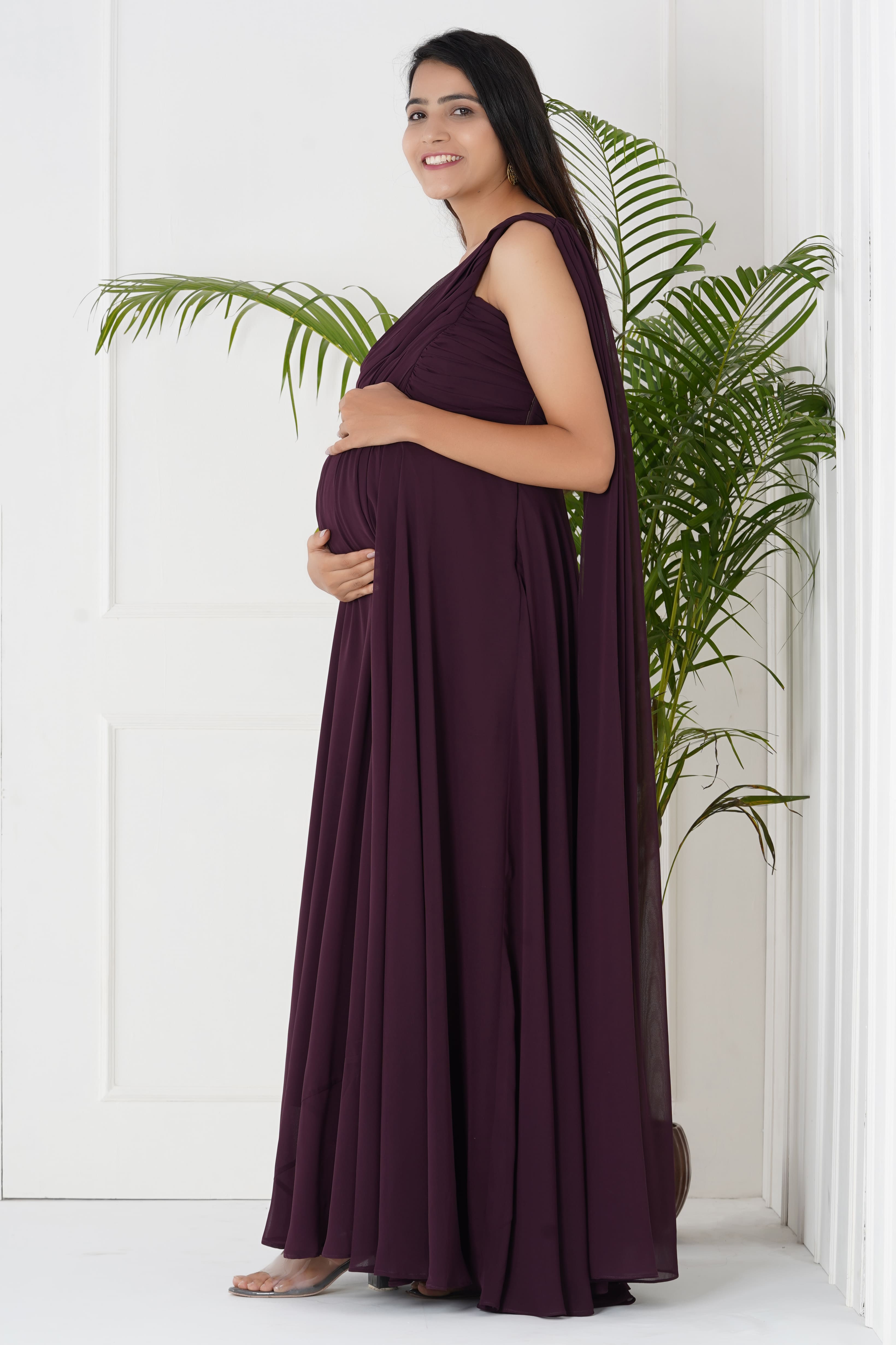 Georgette Gown Tailored for Baby Showers