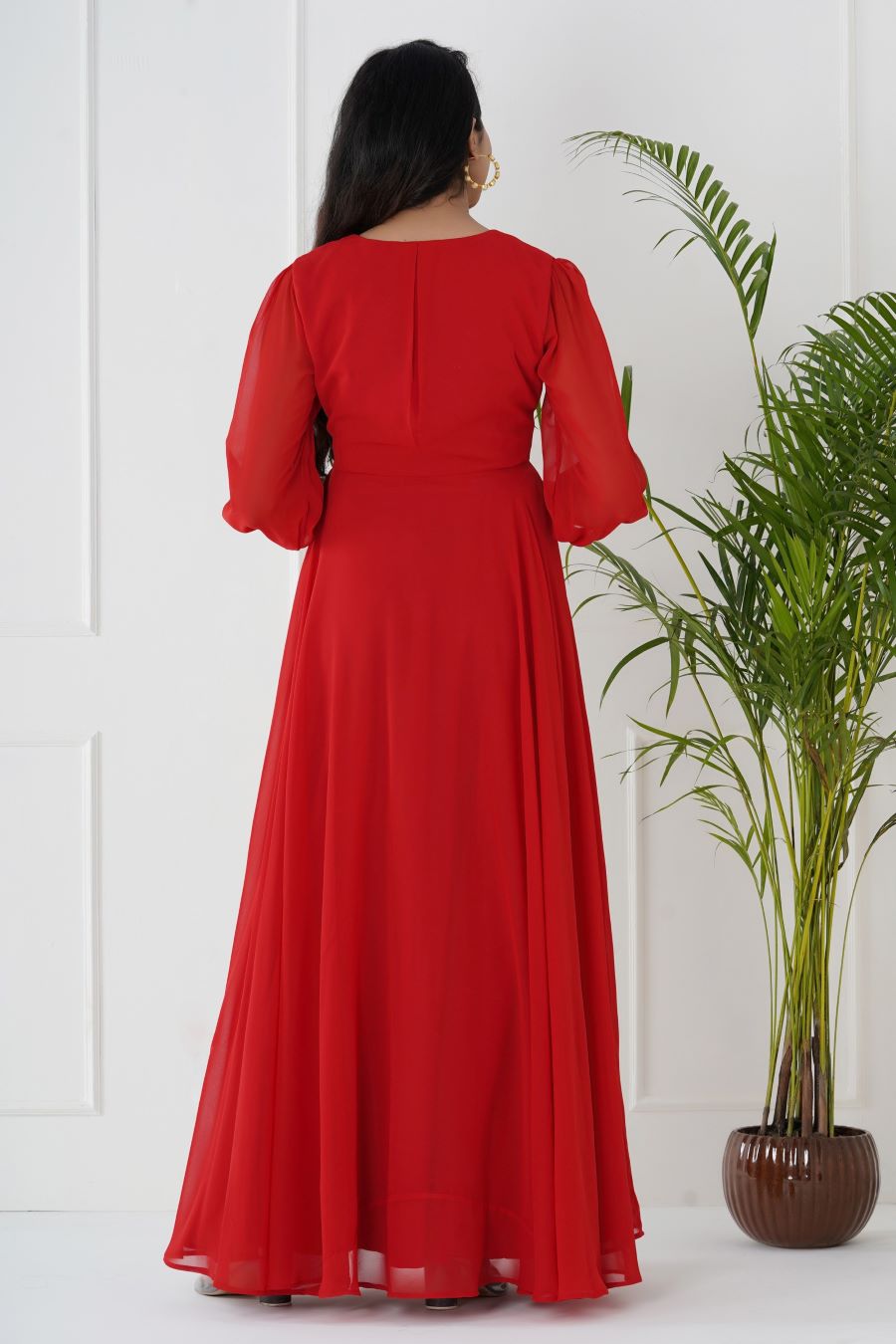 Red Maternity Elegance