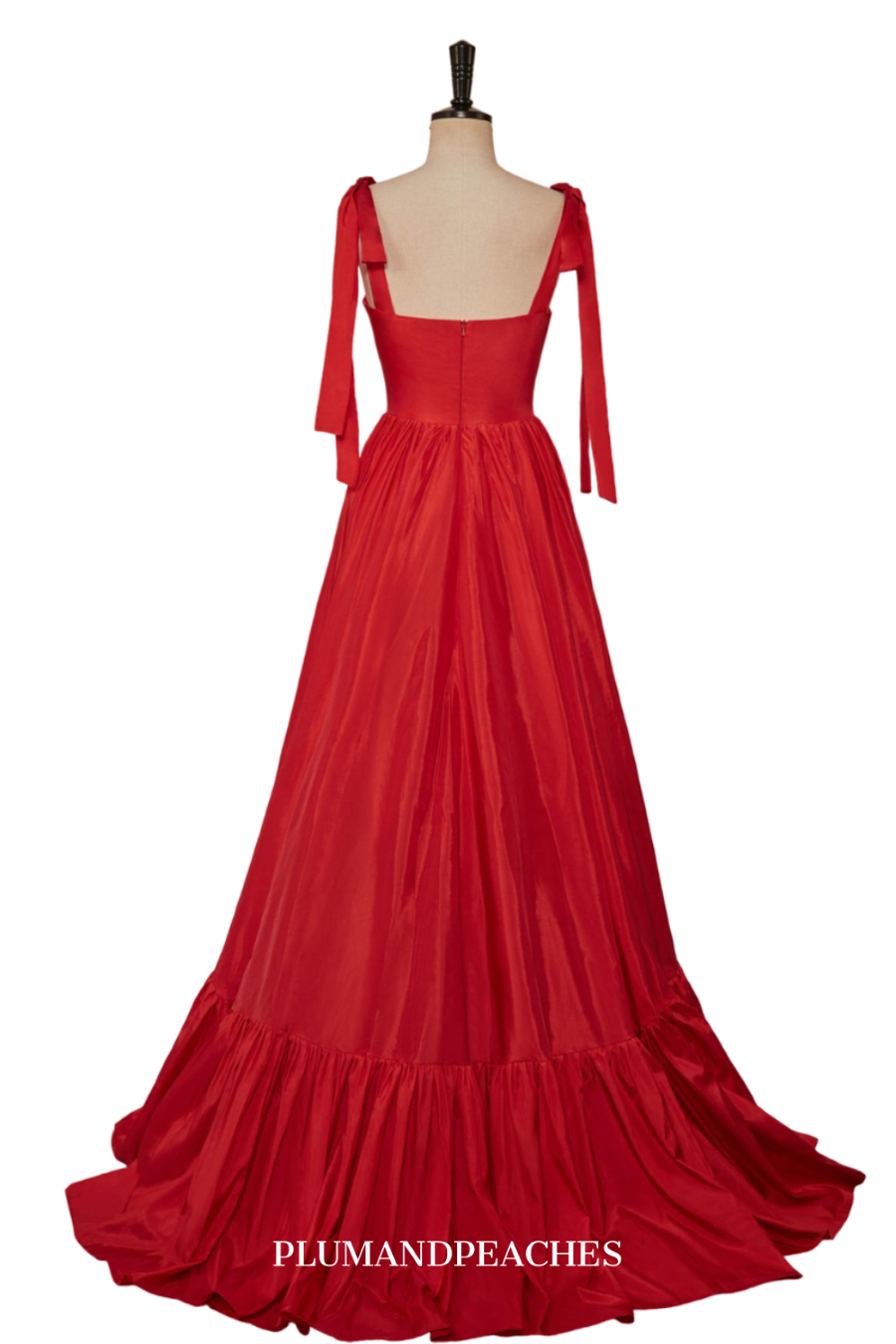 Discover Eternal Romance with Our Red Satin Pre Wedding Dress - Unveil ...