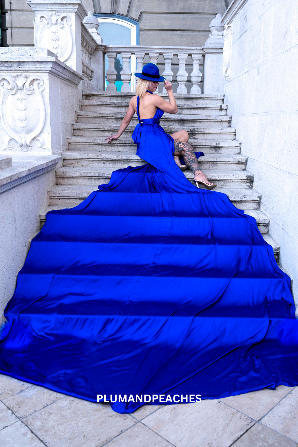 Royal Blue Infinity Photoshoot Dress 