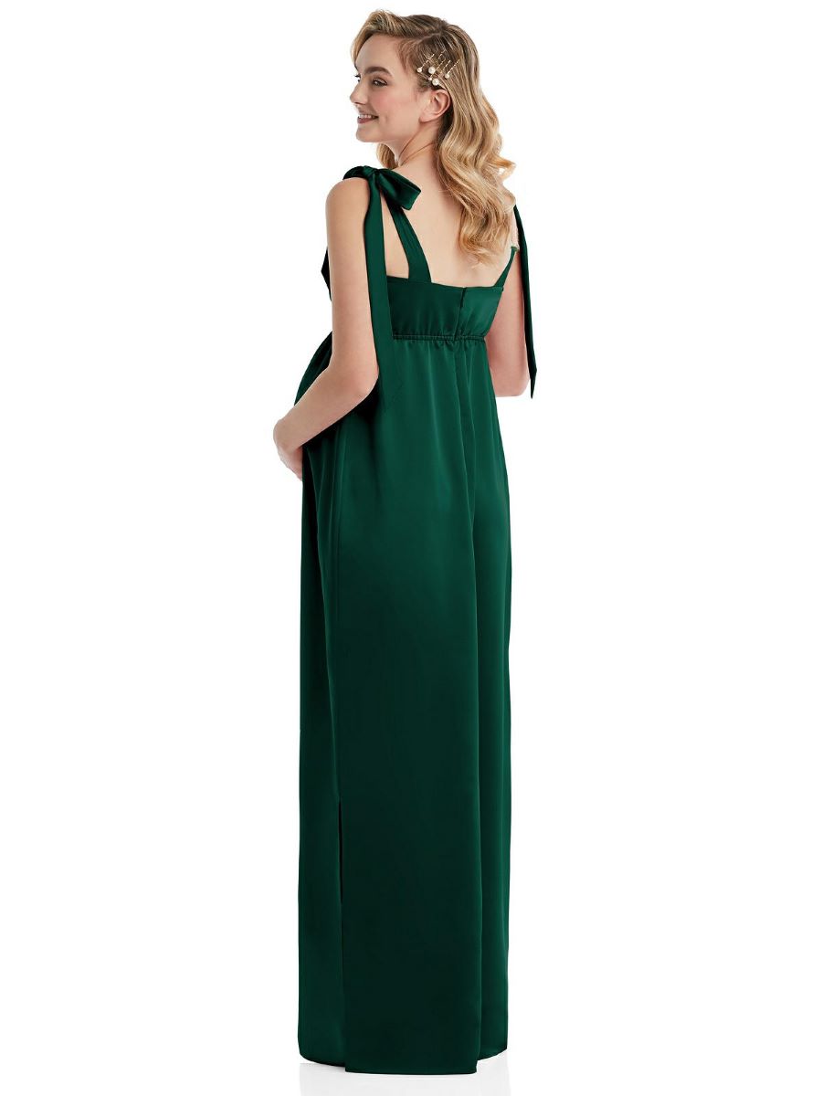 Satin Elegance Maternity Gown