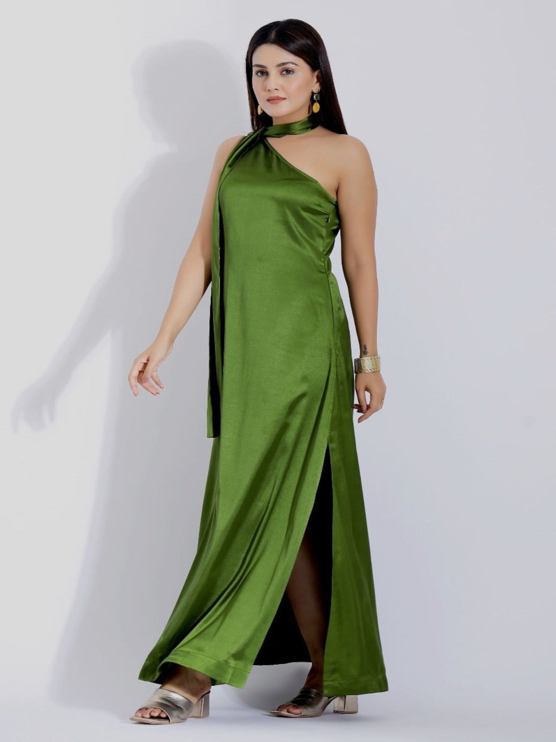 scarf maxi gown