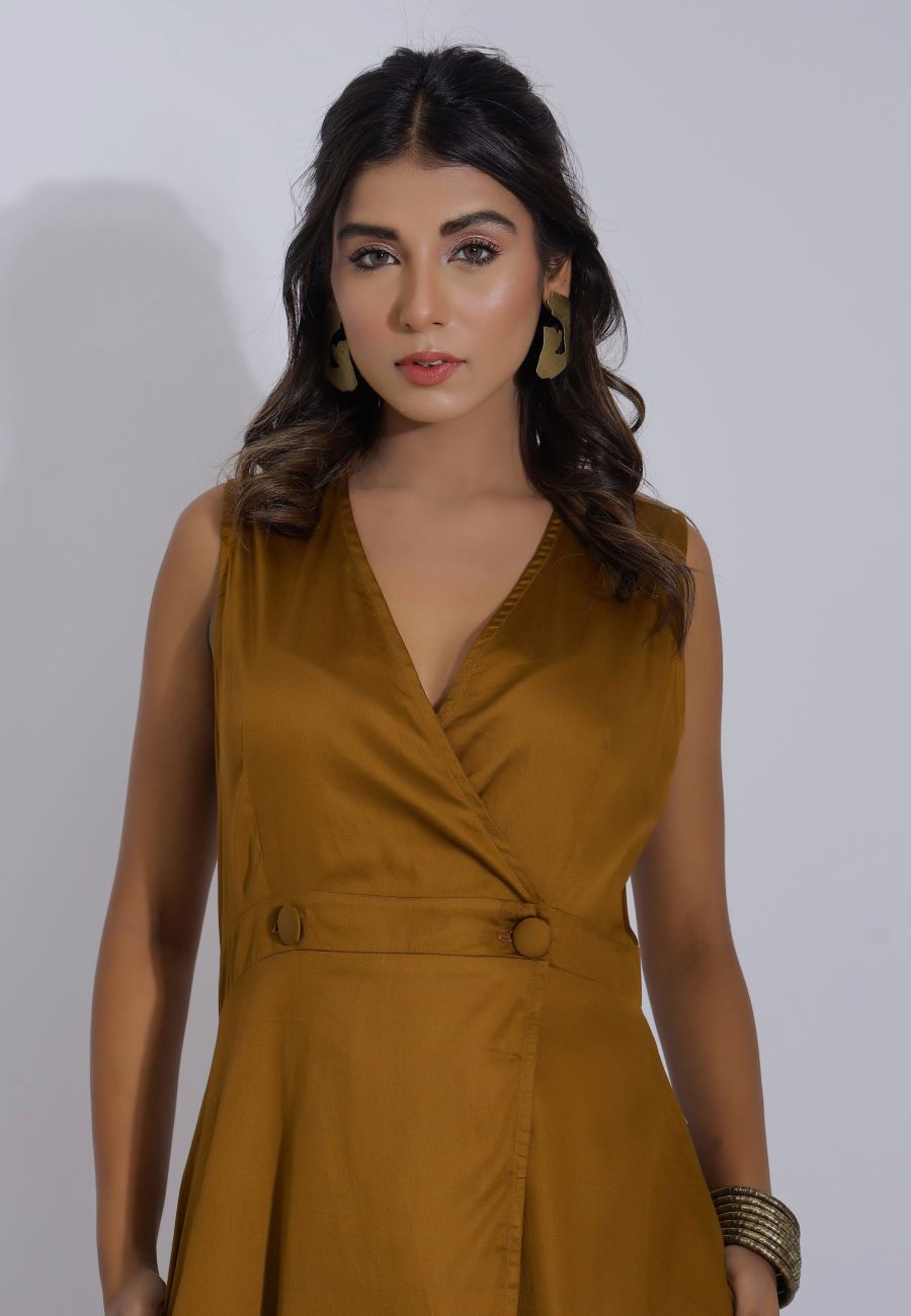 Tan Color Cotton One Piece Dress | Shop Cotton Dresses Online Plum and Peaches Tan Color Cotton One Piece Dress | Shop Cotton Dresses Online Plum and Peaches