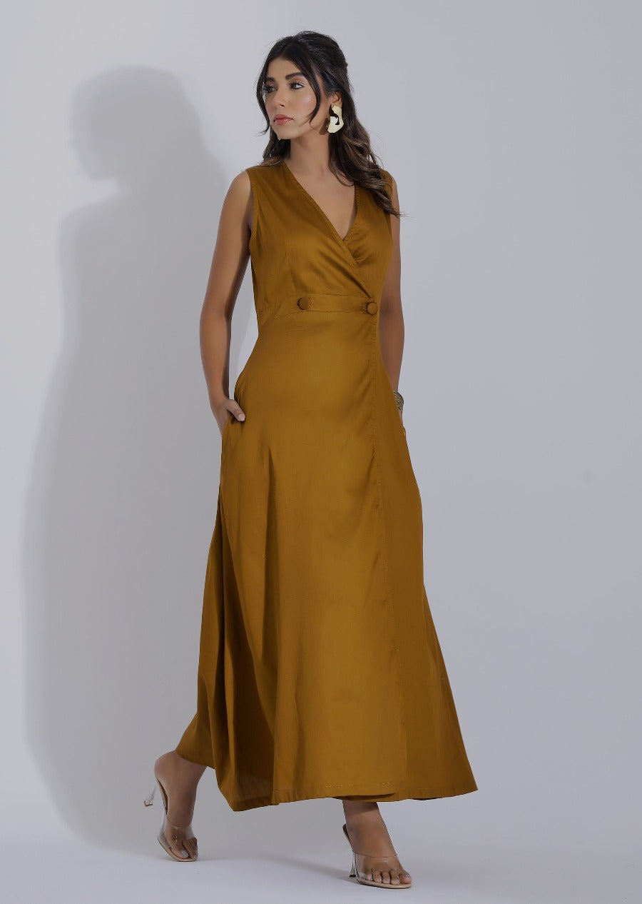 Tan Color Cotton One Piece Dress | Shop Cotton Dresses Online Plum and Peaches Tan Color Cotton One Piece Dress | Shop Cotton Dresses Online Plum and Peaches