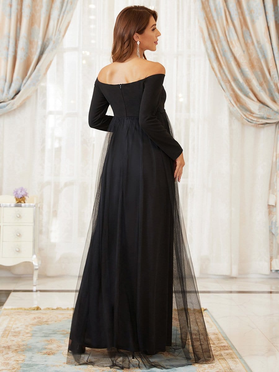 Timeless Black Maternity Dress