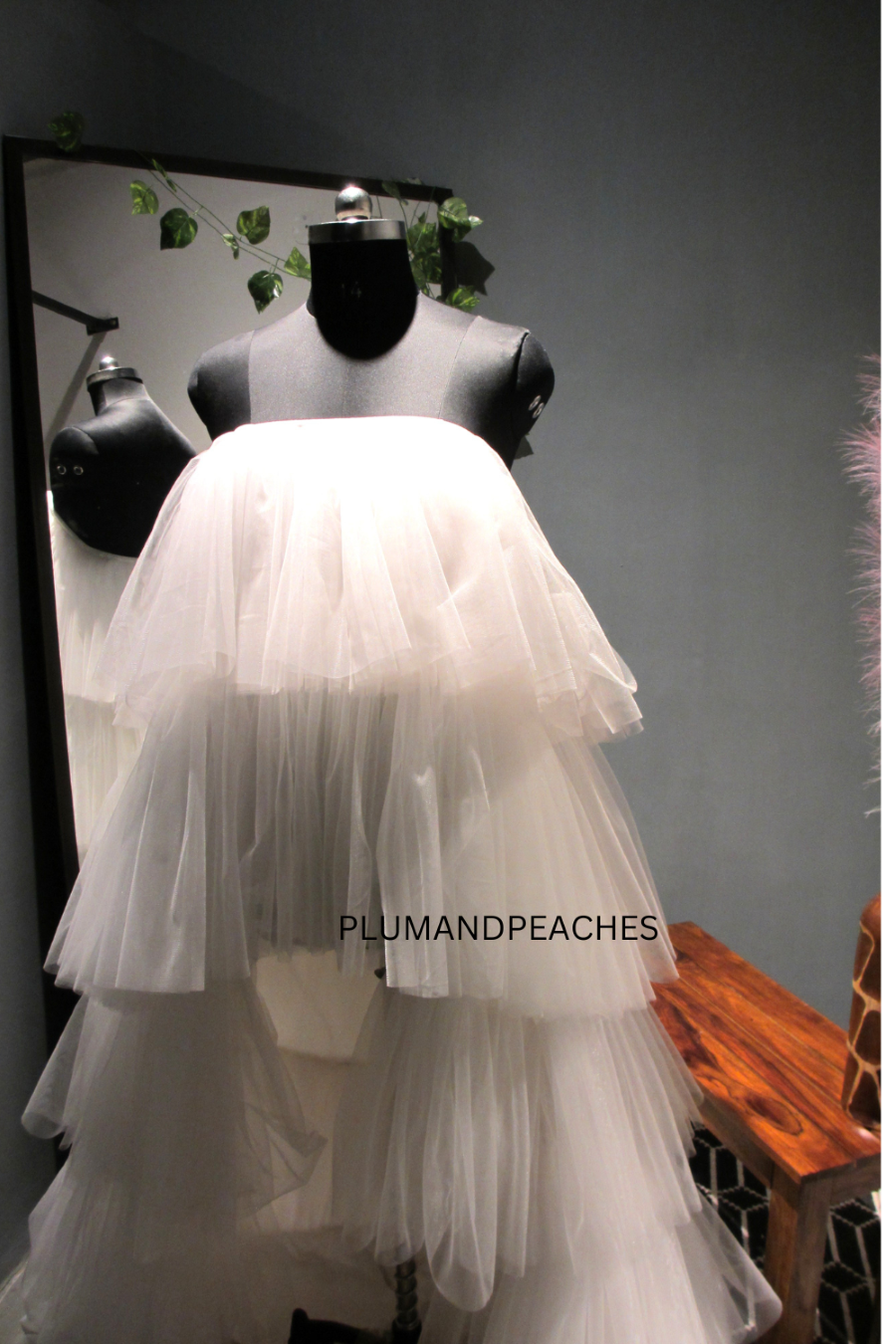 Tulle Ruffle Tiered Dress