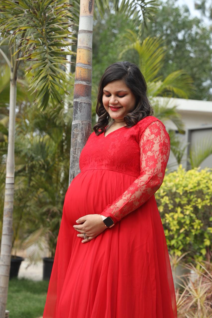 Georgette Baby Shower Gown Georgette Baby Shower Gown
