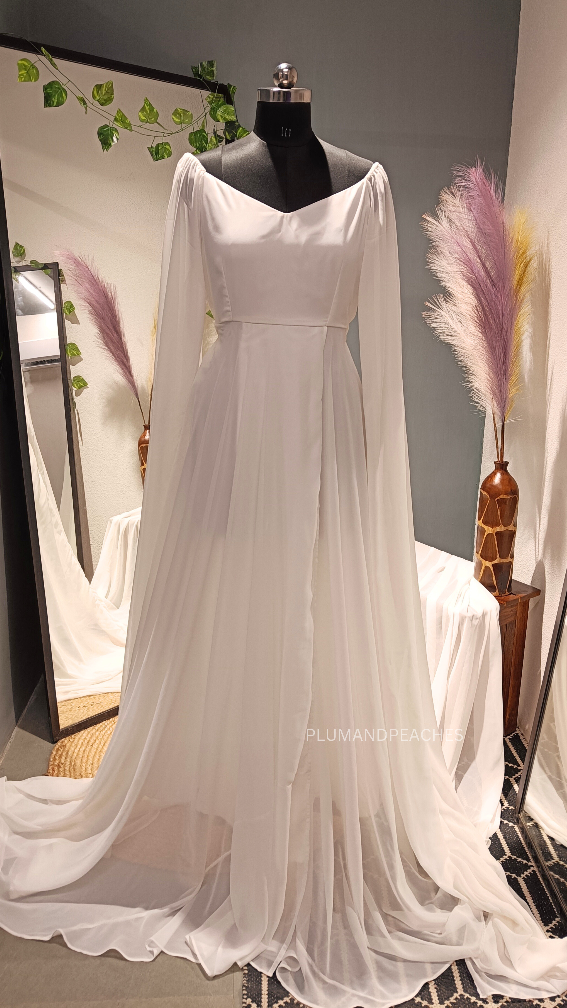 White dress for pre wedding shoot