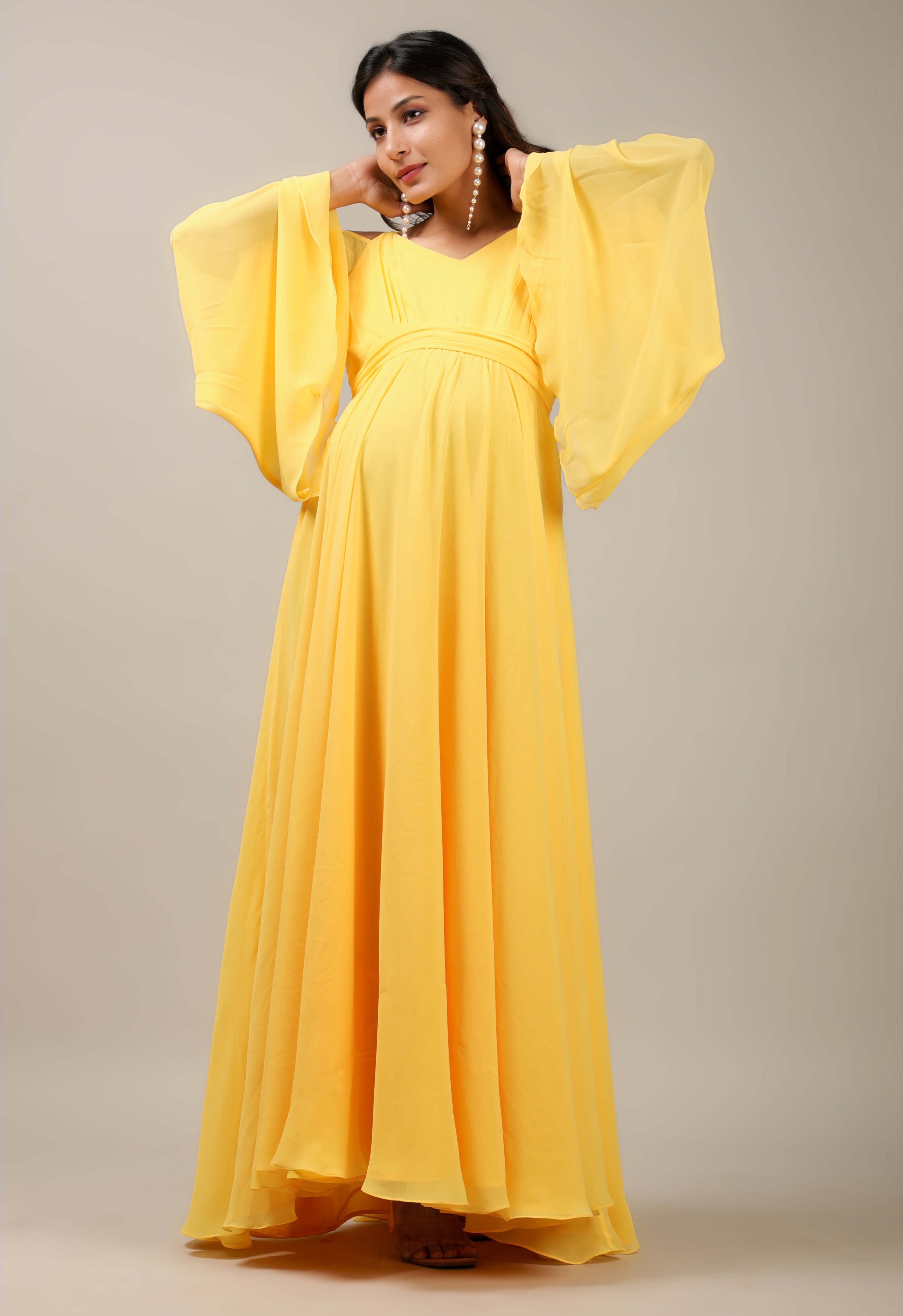 Yellow Baby Shower Dress