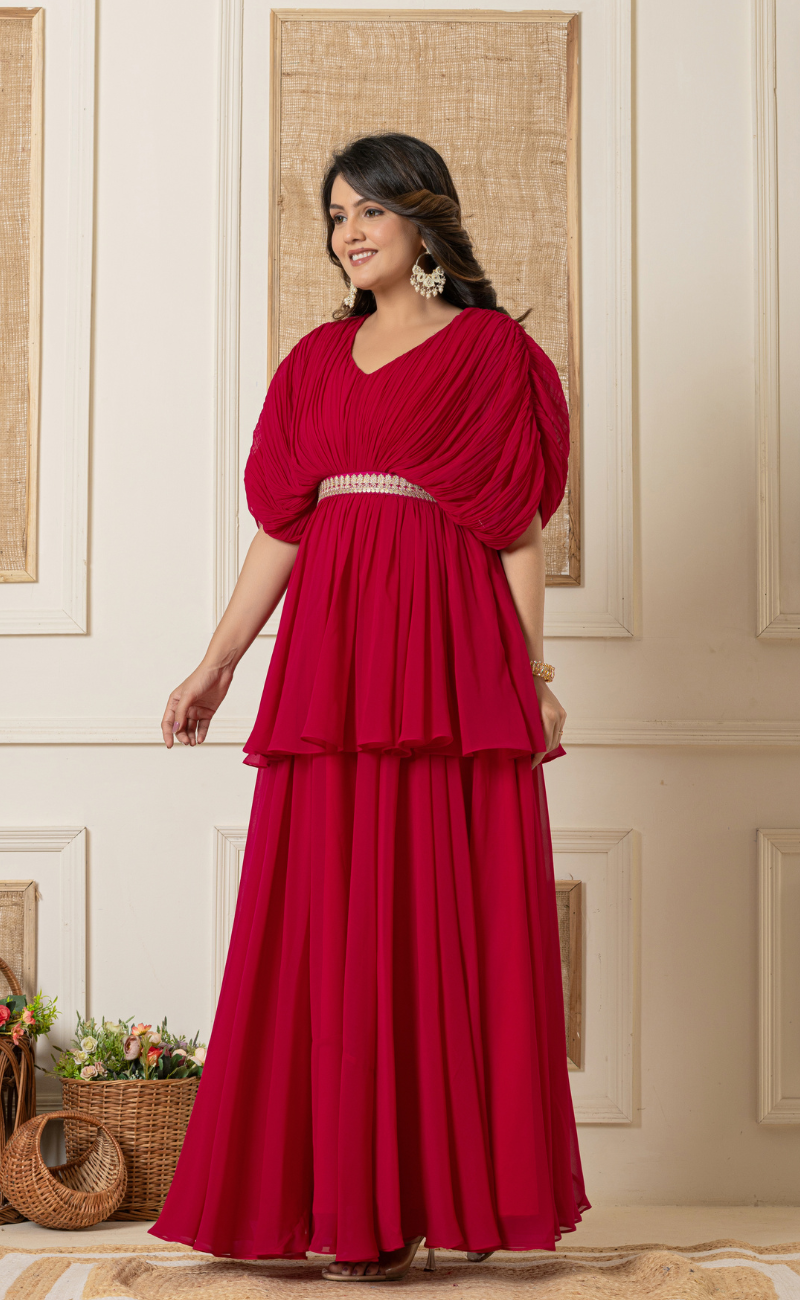 Floor length indo western dresses hot sale