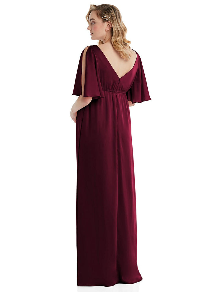 Bell Sleeves Maternity Gown
