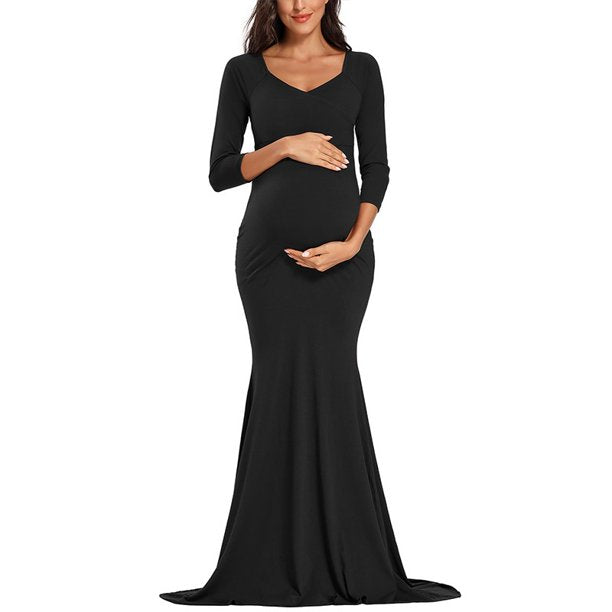 Radiant Elegance Mermaid Maternity Dresses in Stretchable Jersey