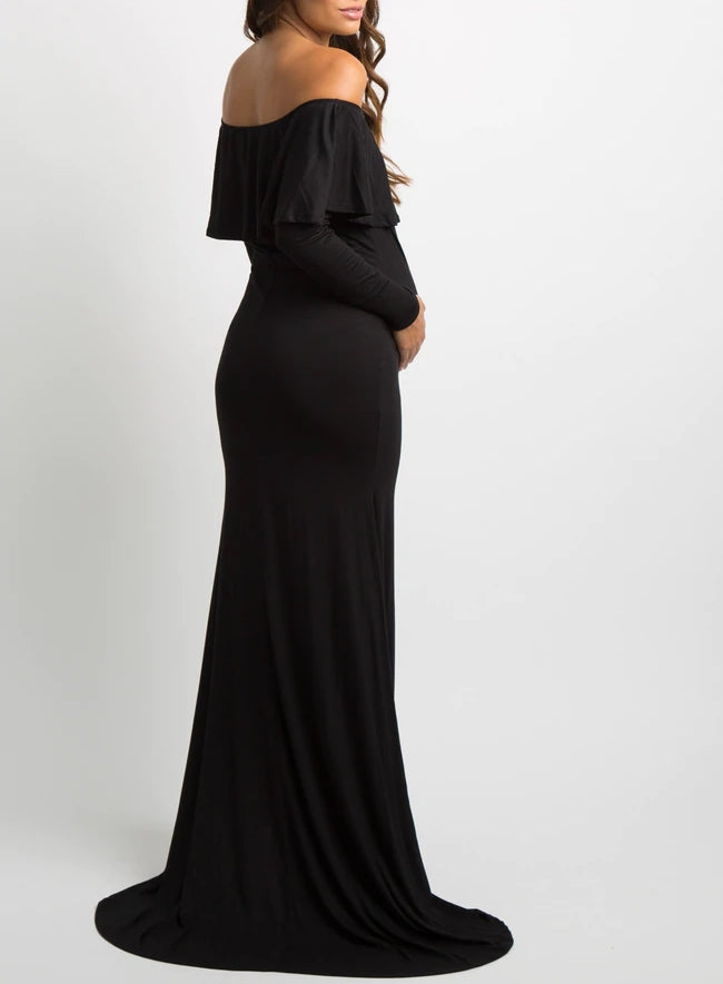 Long Sleeve Maternity Gown